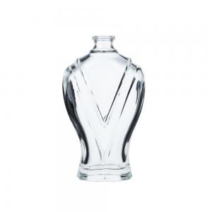 Special Design Clear Glass Perfume Bottles Crimp Neck With Ball Shape Body