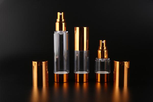 Quality UKMS17 15ml-30ml-50ml UKPACK Acceptable AS Custom cosmetic Gold alumina vacuum bottle for sale